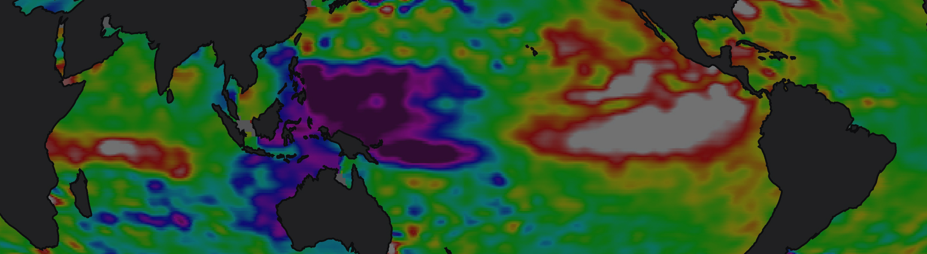 Earth radar image